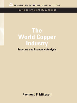 cover image of The World Copper Industry